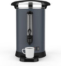 90 Cups Coffee Urn,14L Gallon Double Wall Commerical Coffee Maker for Buffet Catering Wedding Gathering,Large Capacity Hot Coffee Dispenser,Stainless Steel Hot Water Urn