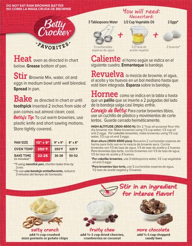 Betty Crocker Brownie Mix Fudge Family, 18.3-Ounce Boxes (Pack of 12)
