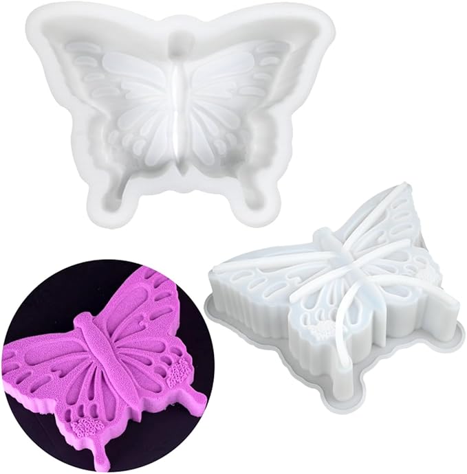 mostsom Butterfly Mousse Cake Silicone Mold DIY French Pastry Dessert Jelly Soap Flip Sugar Baking Tool Accessories (C_ Butterfly)