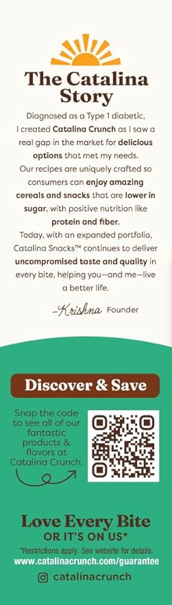 Catalina Crunch Protein Cookies, 4g Protein per Serving | Low-Sugar Sandwich Cookies | Gluten Free, Vegan | Keto Dessert Snacks - Chocolate Mint, 5.9 oz. (14 Count)