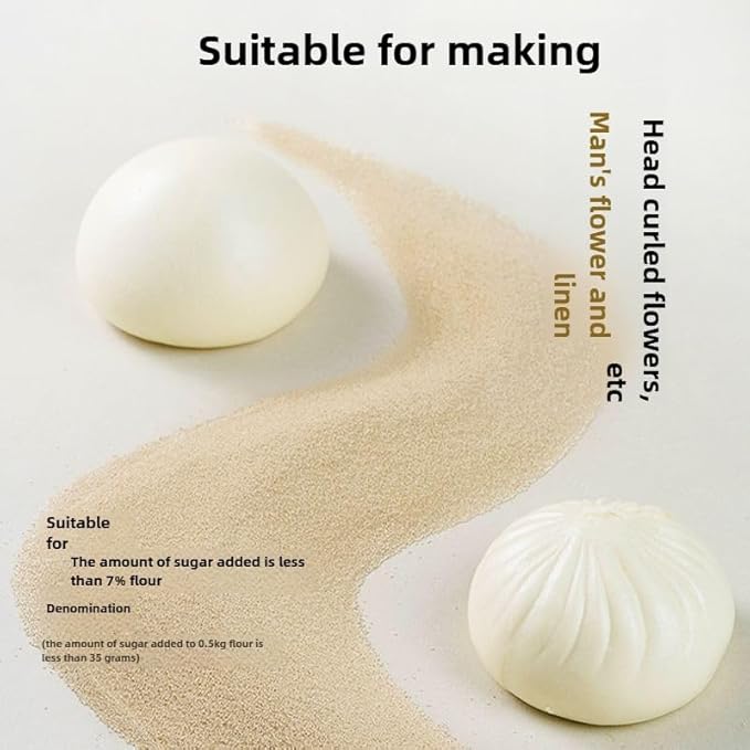 Angel yeast, household, Mantou, steamed stuffed buns, 1.76 ounces (5G * 10 bags),安琪酵母粉蒸包子蒸馒头发酵用（5g/包*10包装）