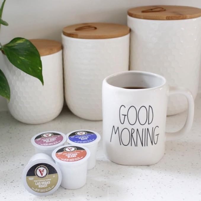 Victor Allen's Coffee Across America Variety Pack (Seattle Dark, New York Select, Chicago Blend, Las Vegas Roast), 96 Count, Single Serve Coffee Pods for Keurig K-Cup Brewers
