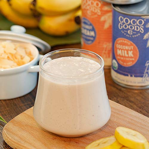 CocoGoods Co Single-Origin Organic Coconut Milk 13.5 fl. oz - Gluten-free, Non-GMO, Vegan, & Dairy-free, 12 pack