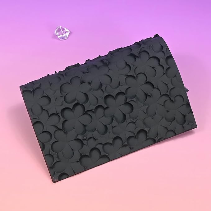 mostsom Silicone Lace Cake Mold Flower Impression Mat for Baking, Non-Stick Flexible Silicone Decorating Mat for Cakes, Cookies, Pastry, Chocolate, Fondant - Dishwasher Safe (E_ Flower)