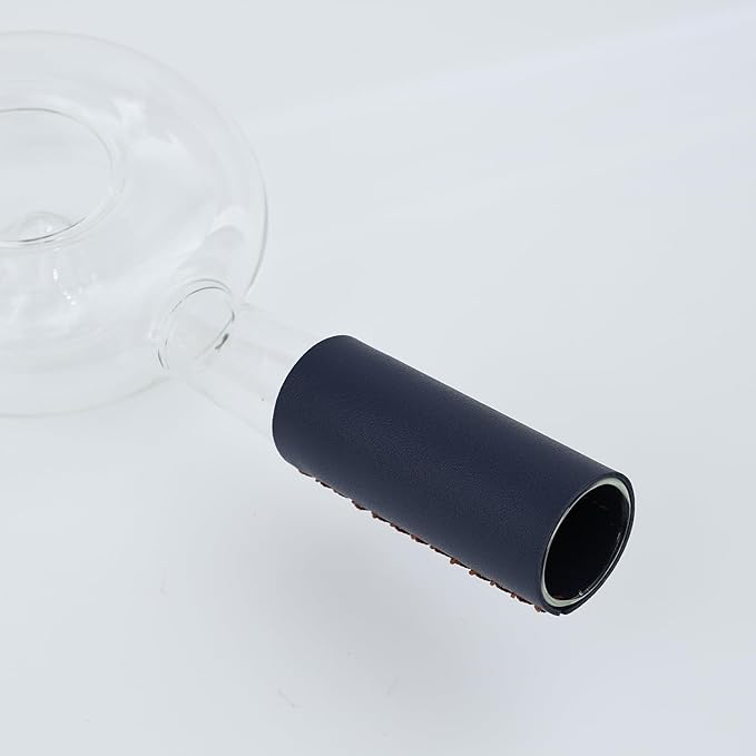 Portable glass coffee bean roaster - High borosilicate glass manual home coffee roasting kit, suitable for small batch roasting of nuts and coffee beans, stove-safe (50-80 grams capacity)