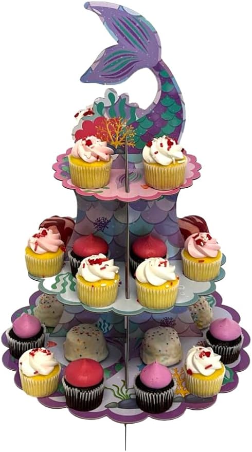 Mermaid Cupcake Stand, 3 Tier Cupcake Stand