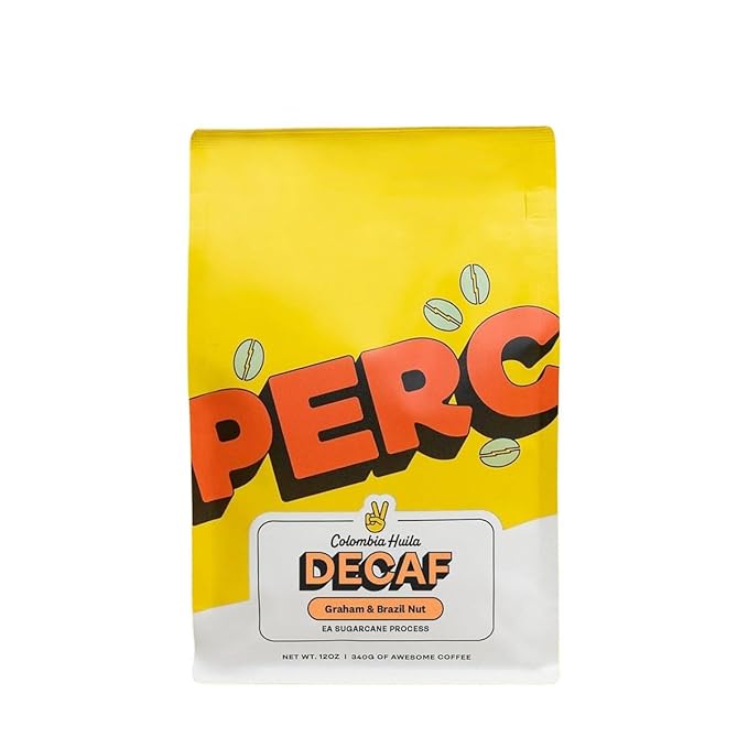 Decaf Colombia Huila - Roasted by Perc Coffee - Whole Bean Coffee - 12 Ounce Bag
