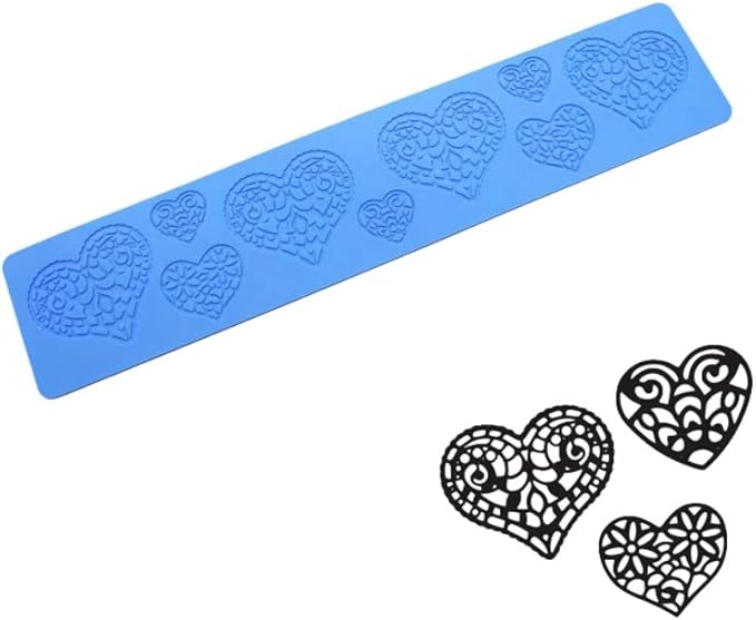 Heart Candy Mold, Chocolate Candy 3D Heart Silicone Mold, Sugar Craft Cake Decoration, Cupcake Top, Polymer Clay