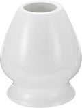 HARFINGTON Ceramic Chasen Stand 72mm Matcha Whisk Holder Teas Set Whisks Stand Traditional Matcha Tea Chasen Holder Tea Set Accessories for Tea Tasting, White