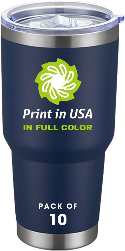 Personalized Tumbler with Pictures Text Logo,Print in USA,30oz Custom Coffee Tumbler with Lid & Straw,Double-layer Stainless Steel Custom Insulated Tumbler,Personalized Gifts As Birthday,Christmas