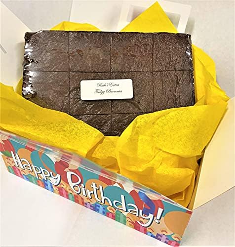 Ruth’s Classic Cake Style Brownies Birthday Box 2 Dozen – Gourmet Baked Treats | Delicious Gift with The Finest Ingredients | Guaranteed to Arrive Fresh