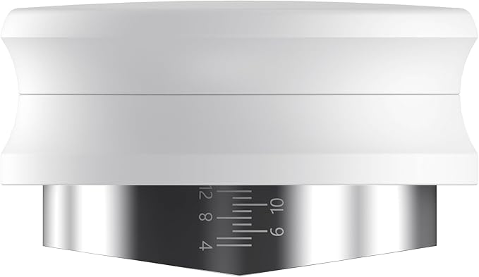 Normcore 53.3mm Coffee Distribution Tool, Espresso Leveler Tool with V Blade Base Compatible with 54mm Breville Sage Portafilters, Non-stick coating White