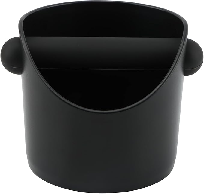 Espresso Knock Box 4.3 Inch Small Coffee Grounds Bin with Removable Knock Bar Non Slip Base Splash Proof Mini Knock Box for Home Cafes Restaurants