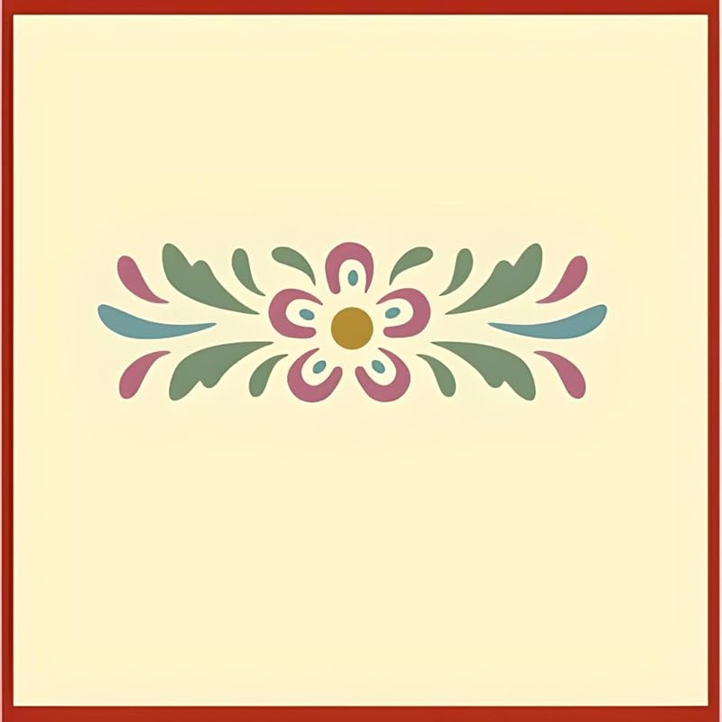 Rosemaling Patterns 24, 26, 27, 29 and 30 Stencils - Set of 5 Motifs - 4" x 1.5" each - Rose-painting - Scandinavian decorative folk painting - Mylar plastic stencil - The Artful Stencil