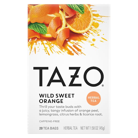 TAZO Tea Bags, (JOY, Passion, Pumpkin Chai, Vanilla Caramel Chai, Wild Sweet Orange, Peachy Green) (2ea) Variety Pack