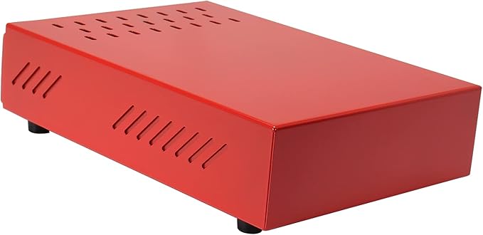 Espresso Coffee Knock Box Drawer, Stainless Steel High Bearing Capacity For Home and Commercial Use,Middle Size 13.77 x 9.84 x 3.54 inch (Red)