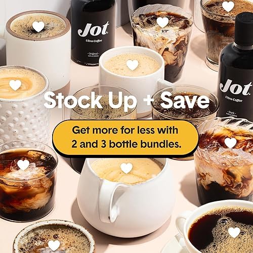 Jot Coffee Concentrate Trio (Caramel/Mocha/Vanilla 3pk) – High Caffeine Cold Brew, Iced & Hot Coffee, Instant Espresso – Makes 14 Cups Concentrated Coffees