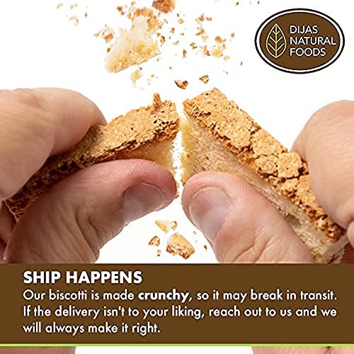 DIJAS Natural Foods, Crunchy Fat Free Biscotti Cookie, Variety Pack, All Natural Preservative Free Ingredients, Delicious Low Calorie Snack (4 Pack, Fruit Variety)