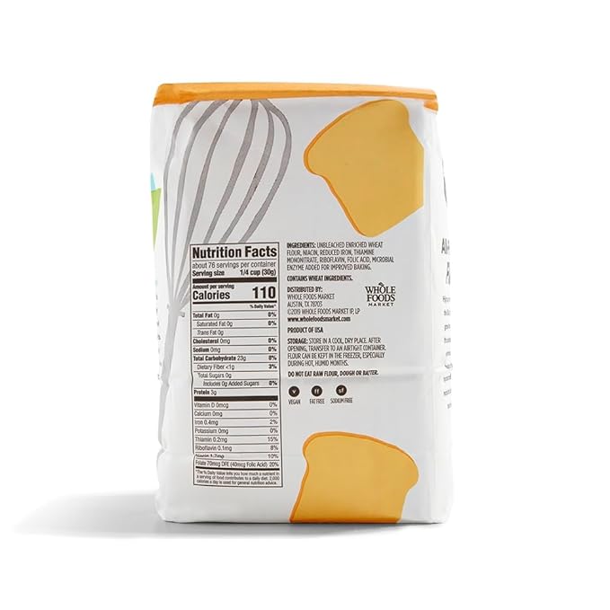 365 by Whole Foods Market, All Purpose Flour, 80 Ounce