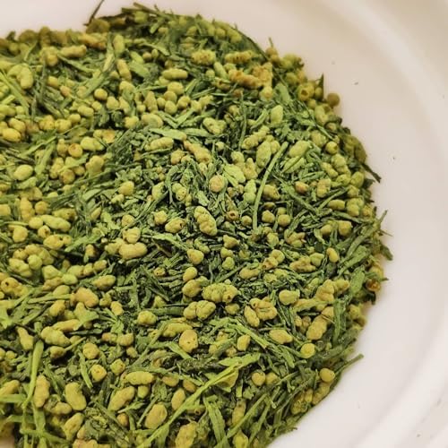 One With Tea – Organic Genmaicha with Matcha – Japanese Green Tea Blend with Roasted Brown Rice & Vibrant Matcha – Nutty, Umami-Rich & Smooth – Loose Leaf – USDA Certified Organic