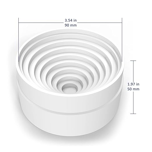 Labasics Plastic Flask Stand, Stackable Polypropylene Round Bottom Flask Stand Flask Holder for Round Bottom Flasks up to 5 L, 90 mm