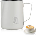 Milk Frothing Pitcher - 350ml Milk Frother Cup for Latte Art, SUS 304 Stainless Steel, Barista-Grade Coffee Milk Jug with Measurement Markings & Precision Spout