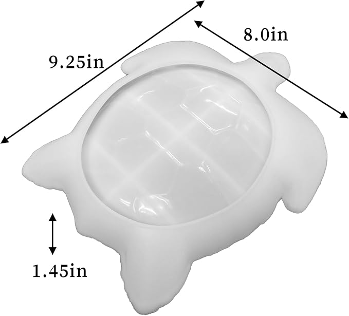 Wehous Texture Turtle Tray Resin Mold, Storage Tray Silicone Molds for Epoxy Resin, Creative Marine Animal Container Jewelry Holder Trinket Plate Mold Turtle Concrete Clay Craft Halloween Home Decor