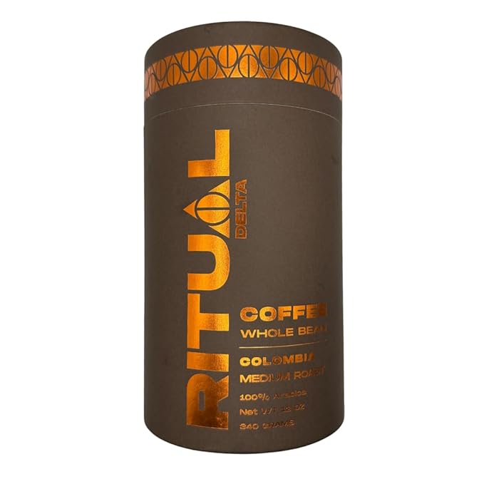 100% Arabica Whole Bean Coffee - Colombia Supremo - Single Origin, Medium Roast, Freshly Roasted Gourmet Coffee, Smooth & Balanced Flavor - 12 oz Bag
