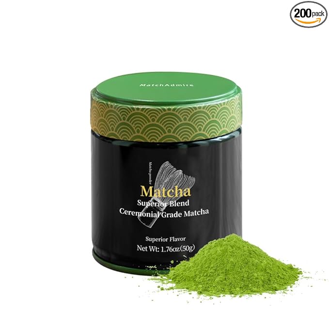 MatchAdmire Matcha Superior Ceremonial Blend – First Harvest Ceremonial Grade Matcha Green Tea Powder (1.76 Ounce (Pack of 1))