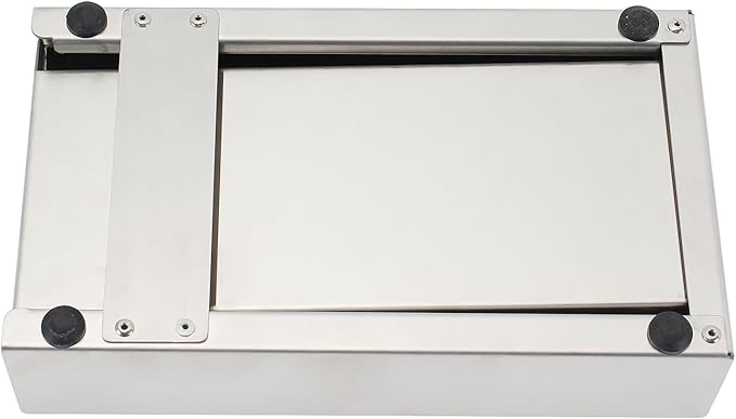 Espresso Knock Box Drawer, Stainless Steel Coffee Grounds Container with Removable Rubber Knock Bar and Non-slip Base, Mini 9.29 x 5.43 x 2.08 inches (Silver)