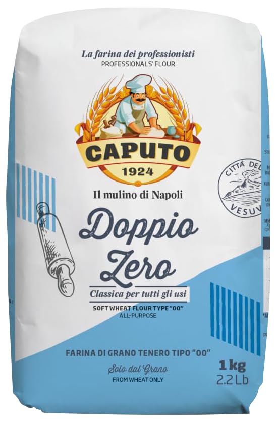 Antimo Caputo Classic All-Purpose Flour (Doppio Zero) - 2.2 LB (1 KG) - 2 Pack