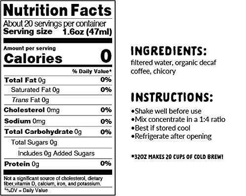 Explorer Cold Brew Decaf Coffee Concentrate & Caramel Syrup Bundle, Gluten Free Instant Liquid Mix, Drink Iced or Hot