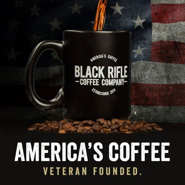 Black Rifle Coffee Company Tactisquatch, 18oz Bag, Ground Coffee Dark Roast - Roasted Blend Made from Arabica Beans - Colombian & Brazilian Beans - Veteran Founded & American Made