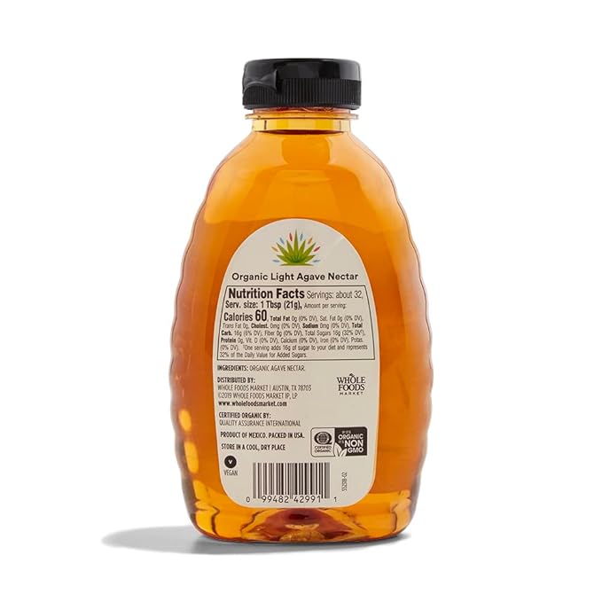 365 by Whole Foods Market, Organic Light Agave Nectar, 23.5 Ounce (Pack of 3)