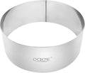 O'Creme Cake Ring Sturdy Stainless Steel Round Mousse Cake Ring Mold for Baking, Dessert Cake Decorating Pastry Rings 8 Inch Diameter x 4 Inch High