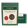 VAHDAM Earl Grey Masala Chai - High Caffeine, Non GMO, Gluten Free | Citrusy Earl Grey Tea Leaves w/ Pure Bergamot Oil | Brew Hot, Iced or Chai Latte | Vacuum Sealed Pack (50 Cups/3.53 oz)