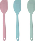 3 Pcs Colorful Silicone Spatula Set, Heat Resistant Rubber Kitchen and Baking Utensils for Non-Stick Cookware with Flexible Edges and Soft Touch Handles