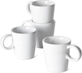 LE TAUCI 3 oz Espresso Cups, Ceramic Demitasse Cup, Mini Coffee Mugs for Home or Office, Stackable Expresso Shots Cup Perfect for Espresso Machine, Set of 4, White