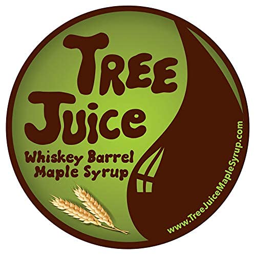 - Tree Juice Rye Whiskey Aged Barrel Maple Syrup™, Local Farm Made, 12 oz, Grade A Dark -
