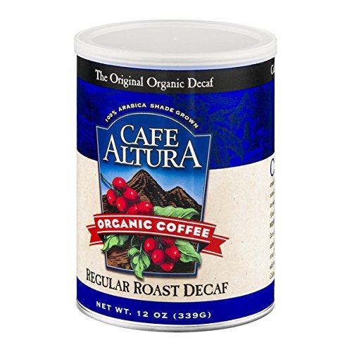 Cafe Altura Organic Coffee, Regular Roast Decaf, Ground Coffee, 12 Ounce Can