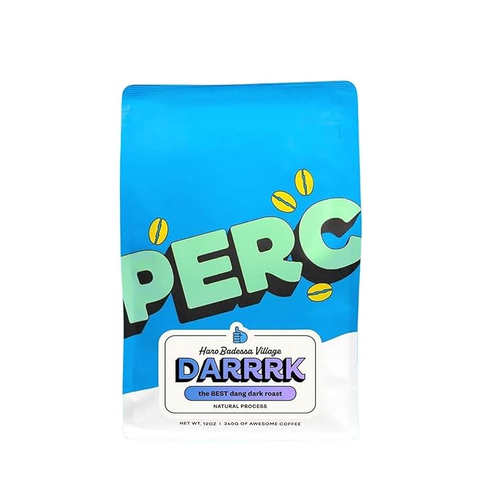 Darrrk - Roasted by Perc Coffee - Whole Bean Coffee - 12 Ounce Bag
