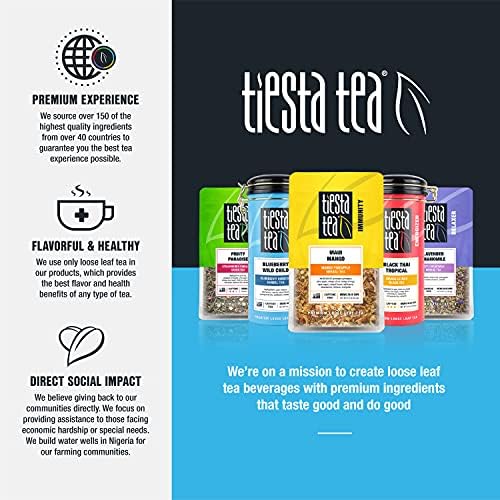 Tiesta Tea - 3lb Hibiscus Flowers, Cut & Sifted Loose Tea, 3lb,1360g, Bulk Resealable Bag, Raw Hibiscus Flower, Agua Fresca, Flor de Jamaica, Baked Goods, Dressings, Jams, Soaps & More, 3-Pack