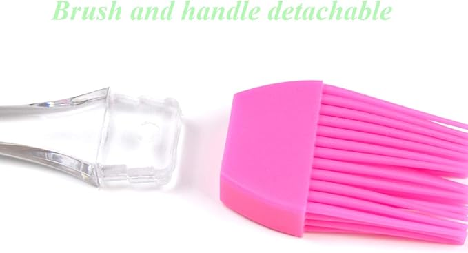 Pastry Brush, Basting Brush,Basting Brush for Cooking,Heat Resistant Silicone Brush for Kitchen BBQ Grill Barbecue Baking