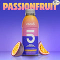 Coco5 Clean Sports Hydration Passion Fruit Flavor | 100% Natural | 50% Less Sugar | Nothing Artificial | Non-GMO | Gluten Free | Developed by Pro Trainers for Pro Athletes | 16.9 OZ (Pack - 12)