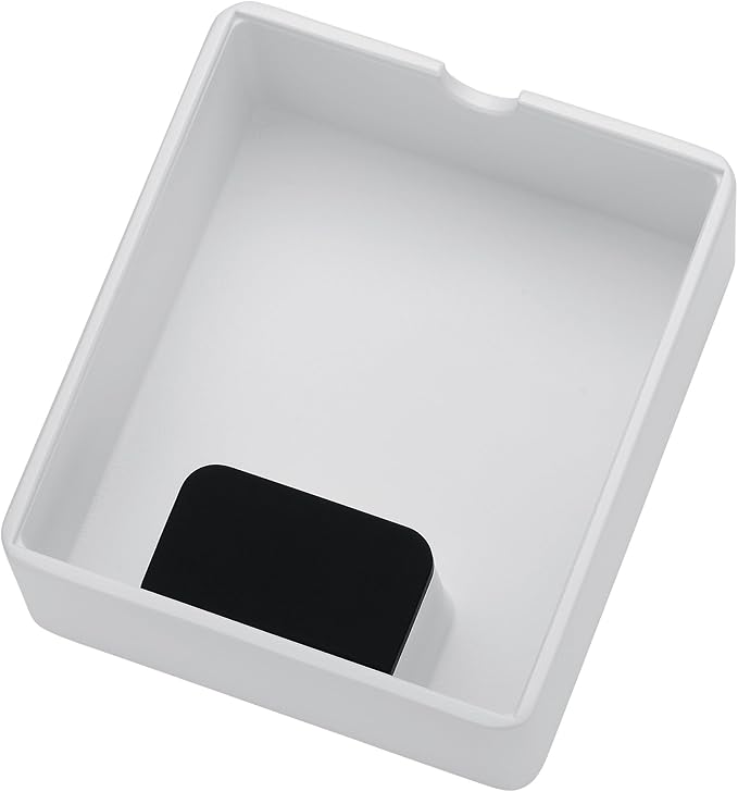 Normcore Compact Knock Box, Metal Espresso Knock Box, Heavy-Duty Knockbox, Anodized Aluminum, Espresso Accessories for Coffee Grounds, White