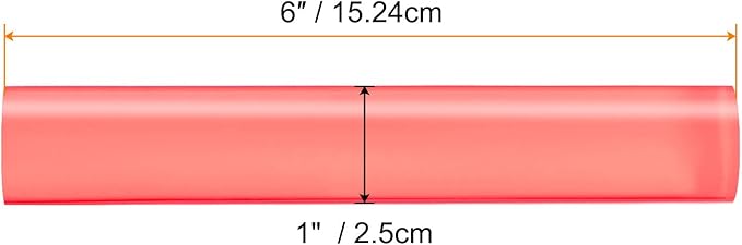 HARFINGTON Acrylic Clay Roller 6 Inch x 1 Inch Solid Non-Stick Plastic Round Tube Roller Polymer Clay Rod Fondant Rolling Pin for Shaping, Sculpting, Modeling DIY Crafts, Pink