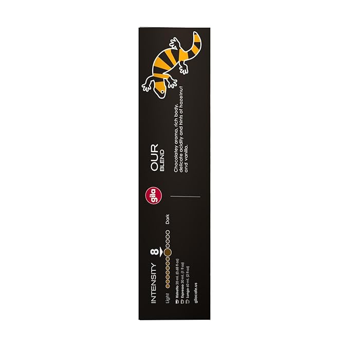 GILA Cafe Espresso Lungo aluminun coffee capsules compatible with Nespresso Original Machines Pack (6 pack x 10), 60 count