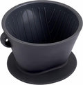 Segarty Silicone Pour Over Coffee Dripper, Black Collapsible Coffee Maker Single Cup with Storage Pouch, Camping Pourover Coffee Slow Brewer for Travel, Backpacking