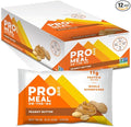 PROBAR - MEAL Bar, Peanut Butter, Non-GMO, Gluten-Free, Healthy, Plant-Based, Whole-Food Ingredients, Natural Energy (12 Count)