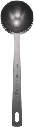 HARFINGTON Coffee Scoop Spoon 2tbsp (6tsp, 30ml) 304 Stainless Steel Long Handle Teaspoon/Tablespoon Measuring Spoons Scoops for Tea Sugar Kitchen, Black